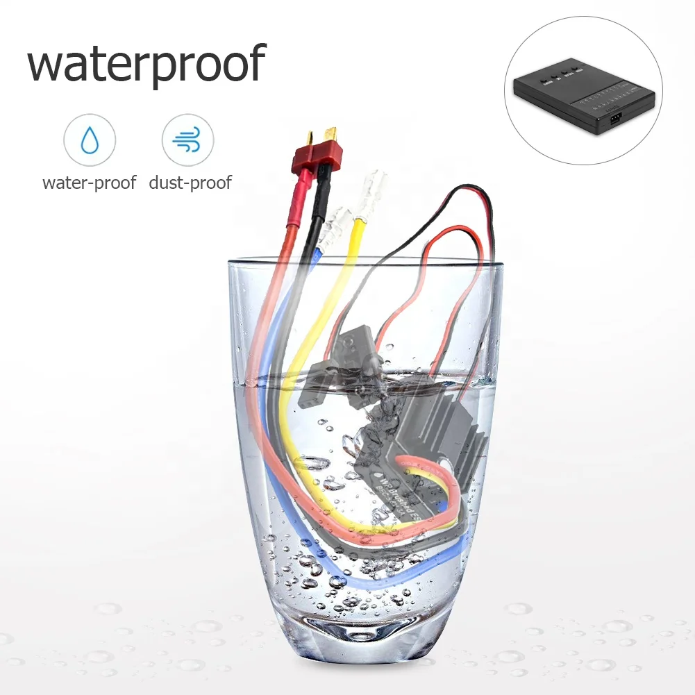 1/10 1/8 WP гусеничная щетка 80A ESC Водонепроницаемый Электронный регулятор скорости с программной картой для RC автомобиля