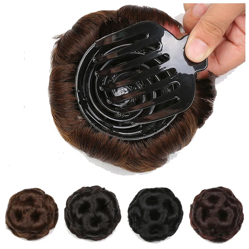 2022 Innovative Products Chignon Natural Fashion Synthetic Hair Braided Chignon