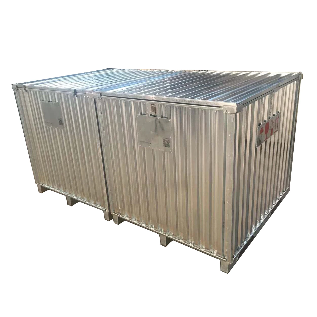 Steel side plate easy assembly demountable storage mini container