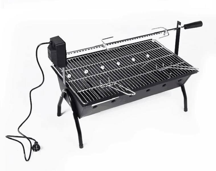 Spit Rotisserie BBQ  Grill Motor rotisserie Charcoal BBQ Grill
