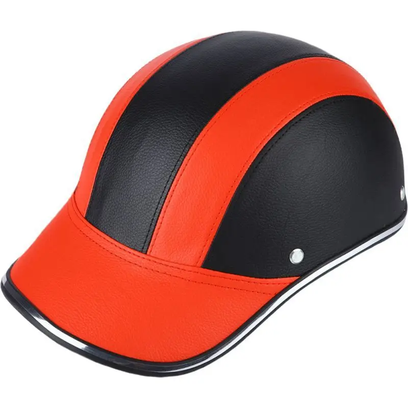 Baseball Motorcycle Helmet Half Cap for Bike Cruiser Chopper Moped Scooter Dot Approved
