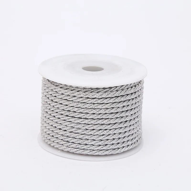 Wholesale polyester 3mm 5mm 6mm 8MM 10MM Round 3 strands Twisted Rope for Packaging Rope