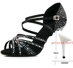 Party Shining Crystal Open Toe High Heels Latin Dancing Sandal Women Dance shoes