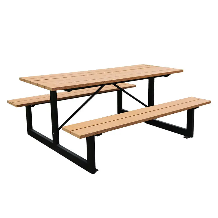 Hot Sale WPC picnic table and benches set outdoor wood composite picnic table set