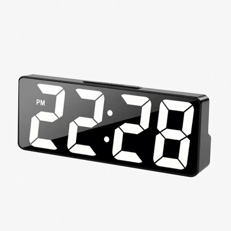 Rotation Table Clock Light Modern Table Clock Digital Vibrating Alarm Clock