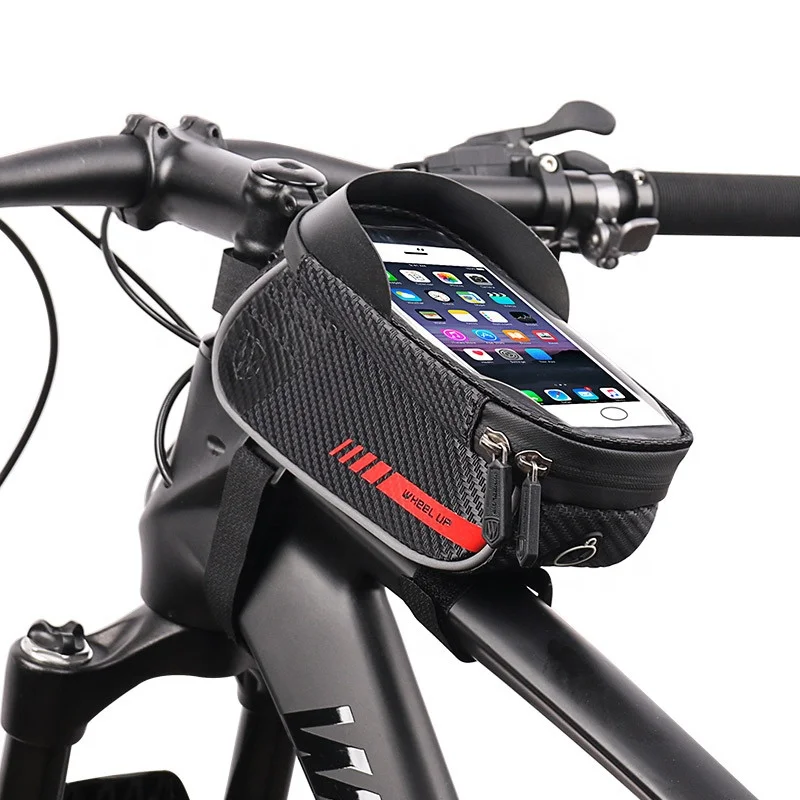 WHEEL UP Bicycle Bike Phone Bag Mountain Bike Mobile Phone Touch Screen Upper Pipe Front Beam Bag Bicycle Bike Waterproof Bag