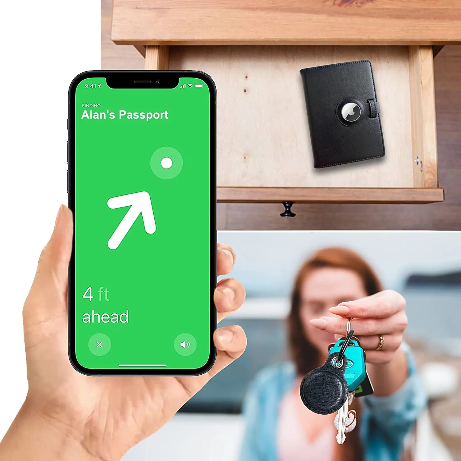 Брендовая дизайнерская Обложка для паспорта Airtag с RFID-блокировкой чехол из натуральной кожи