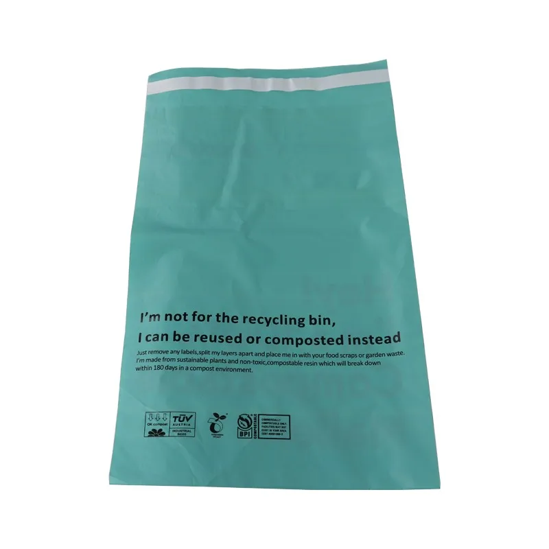 wholesale custom color printed graphics logo compost clothes e-commerce shipping bags biodegradable packaging mailing bag