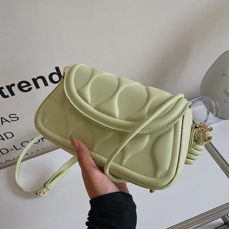 Wholesale Flap Custom PU Leather New Design One Shoulder Fashion Bags Tote Handbags