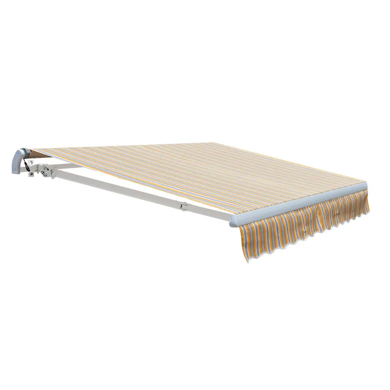 Aluminum Motorized/Manual Awning Sun Shade Customize Awning Folding Big Windows Retractable Outdoor Awnings