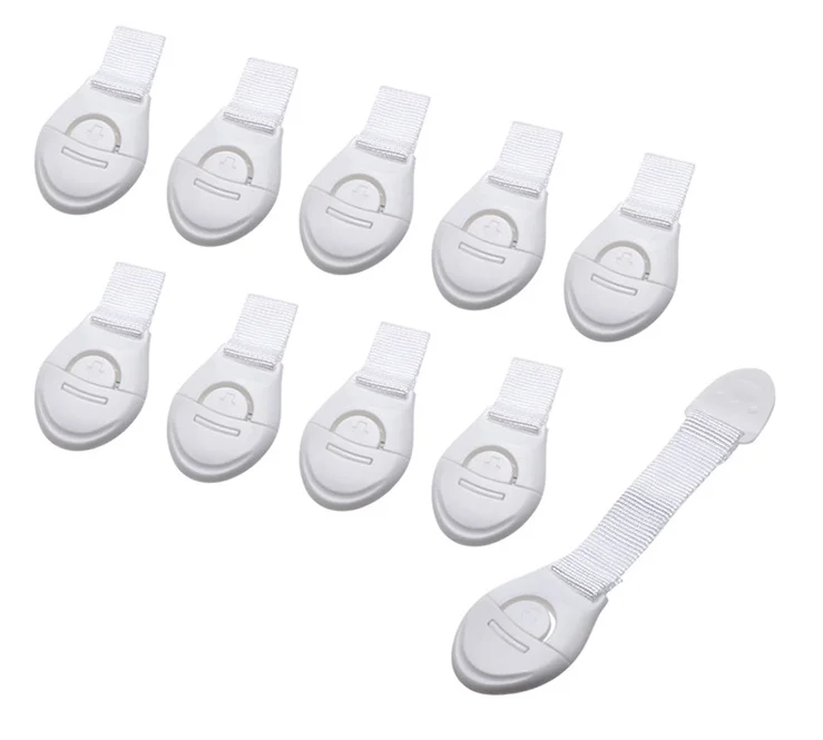 Kids Children Security 3M Adhesive Strap Fridge Freezer Baby Safe Door Cabinet Lock