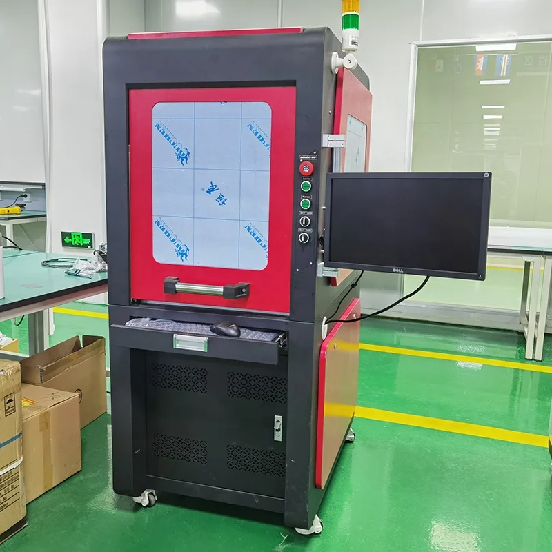 3D Fiber Laser Engraving Machine Curved Surface Dynamic Focusing 50w fiber laser marking machine