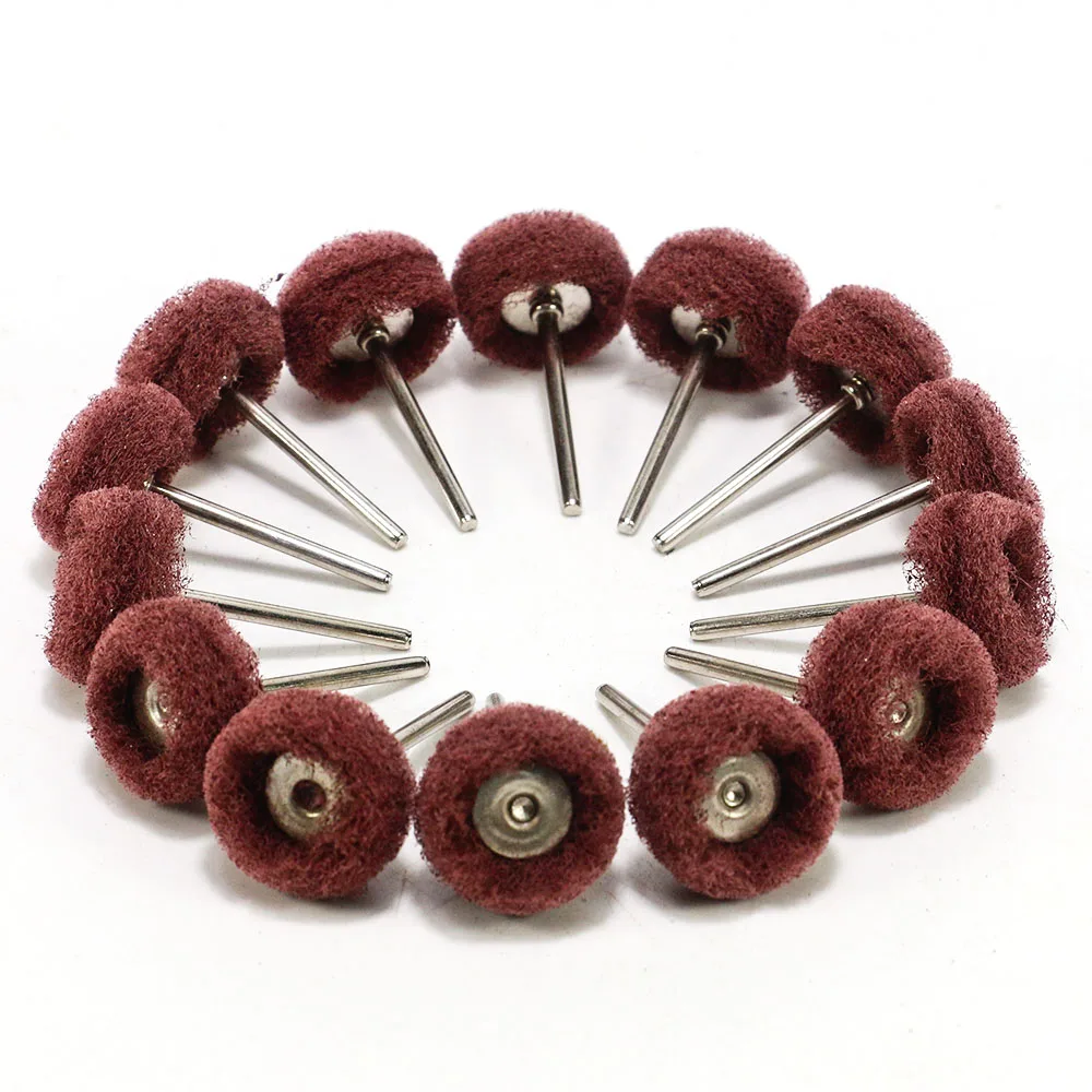 Мини-дрель, абразивная щетка, 2,35 мм, хвостовик, нейлоновая полировка, полировальное колесо, вращающийся ручной инструмент, набор аксессуаров для удаления ржавчины