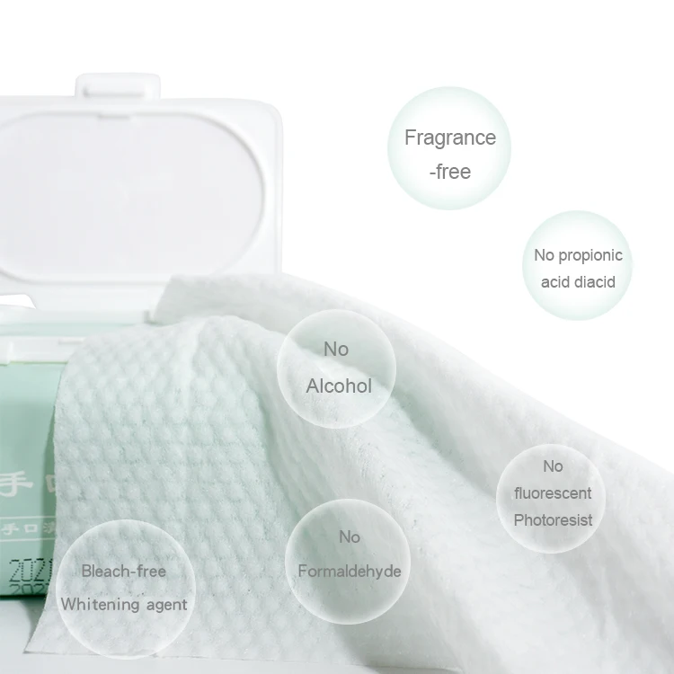 Biodegradable Custom Private Label 100% Natural Pure Newborn Infant Water Tissue Sensitive Organic Cotton Wet Baby Wipes