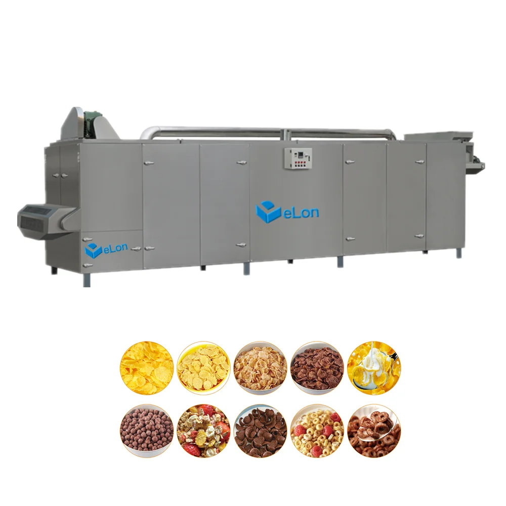 Advanced Wholesale Breakfast Cereal Corn flakes machines flavoring industry equipment electric oven