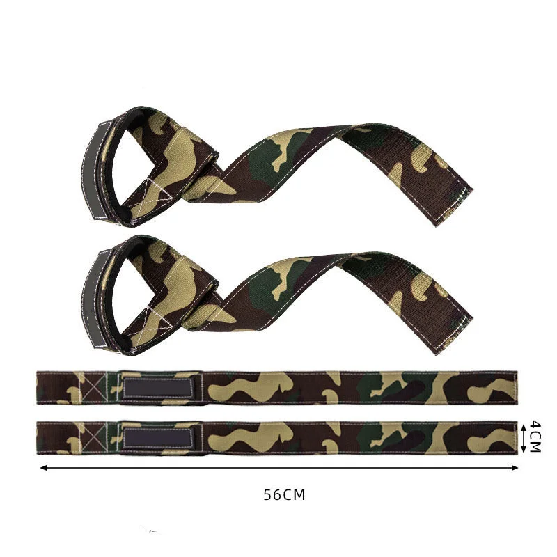 GJZ6315 Hard Pull Neoprene Cushioned Custom Printing Wrist Belts Anti-Skid Powerlifting Straps for Gym Weight Lifting