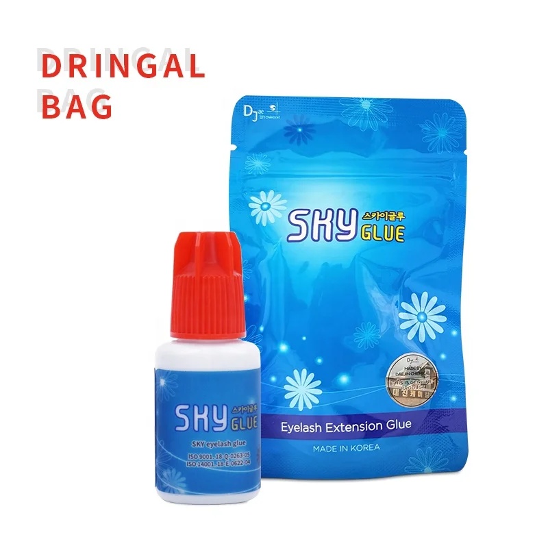 
S+ Sky Glue Eyelash Extension Glue Wholesale 1-2S Dry Long Lasting Eyelashes glue Strong Adhesive Lashes Gel Priveate Label 