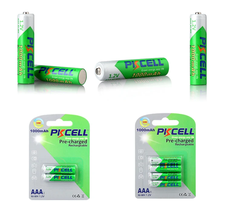 Low self-discharge ready to use 1.2v 1000mah aaa nimh rechargeable battery