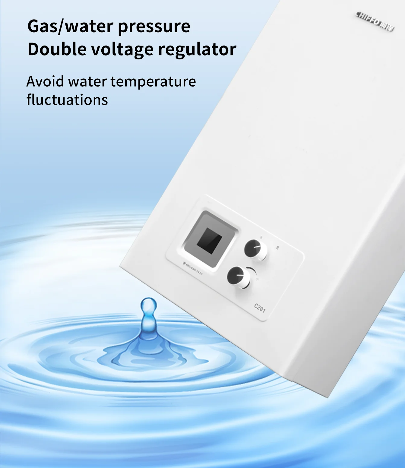 Hot Selling Gas Water Heater 10L~16L Home Appliance Instant Balanced/Forced Exhaust Type Gas Water Heater