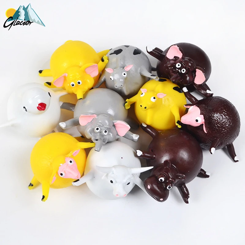 Squishy Stress Ball Squeeze Anti Stress Reliever Novelty Ballon Animal Kids Child Toy Gift Party