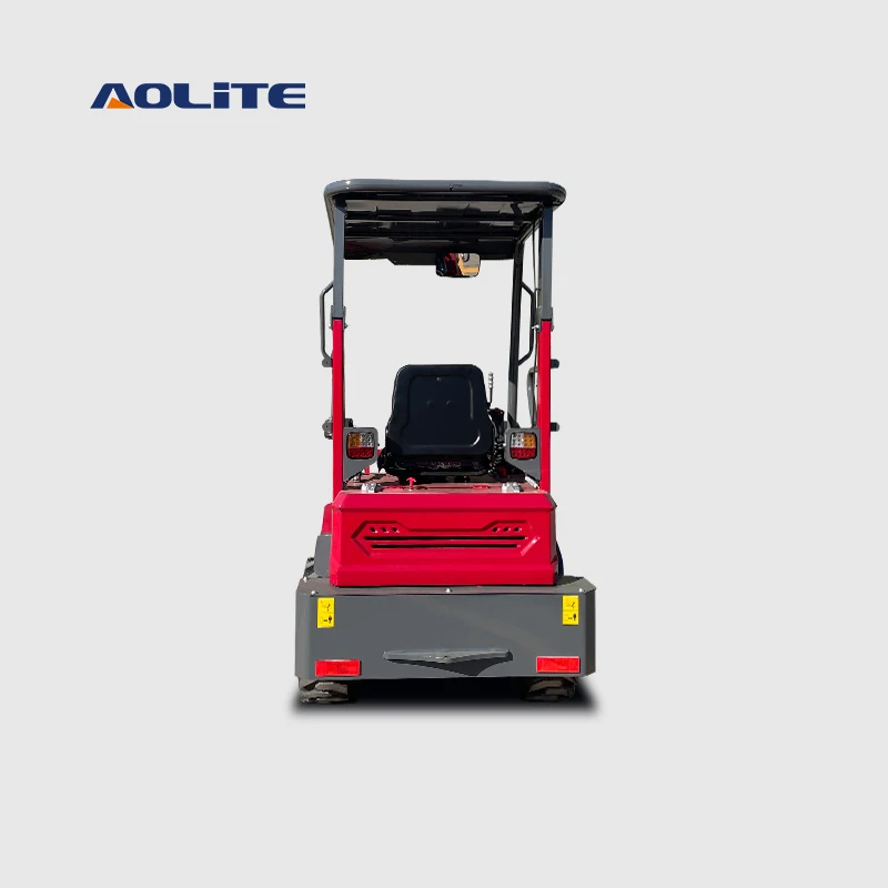 Real price AOLITE ALT CE multi function new energy battery electric mini small farming front end wheel loader for garden