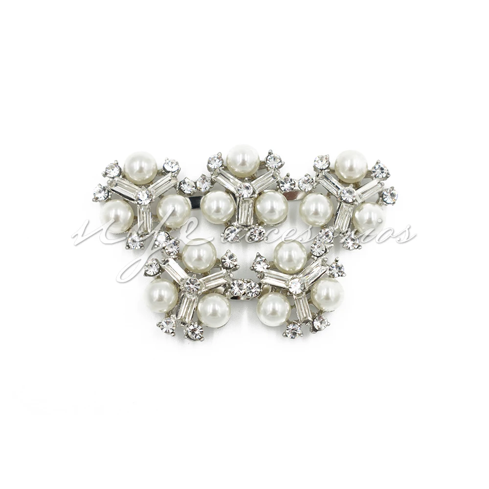 High Quality Customized Wholesale Price pearls Shoe clips buckle Decoration