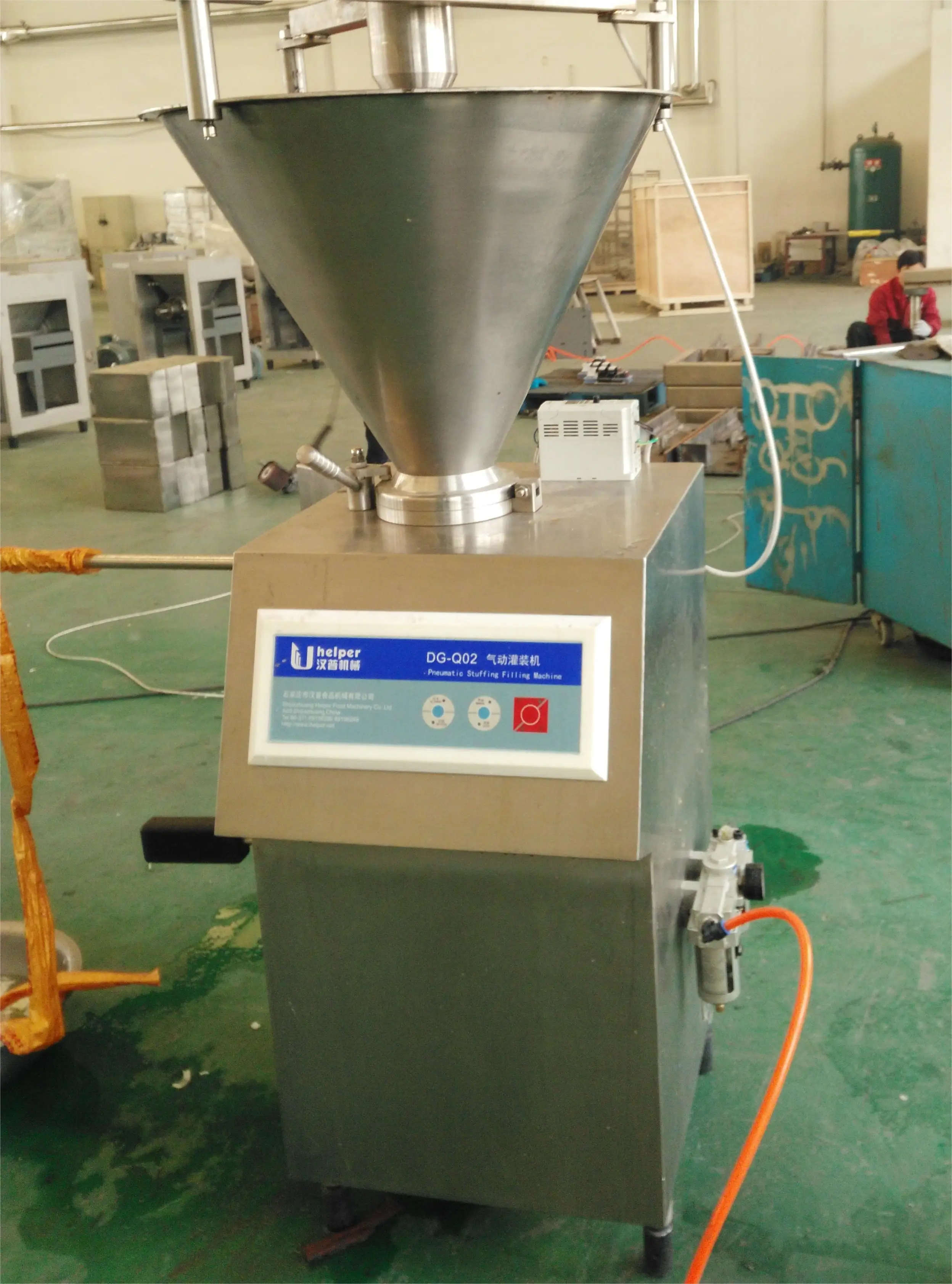 Industrial Pneumatic Sausage Filling Machine Automatic Sausage Filler Stuffer And Twisting machine