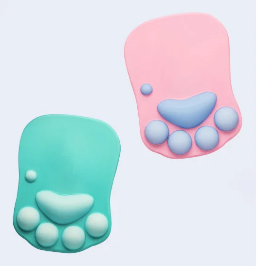 Профессиональный 3D коврик для мыши SJ220820 с логотипом на заказ кошачьи лапы резиновый запястья силиконовым принтом настольной