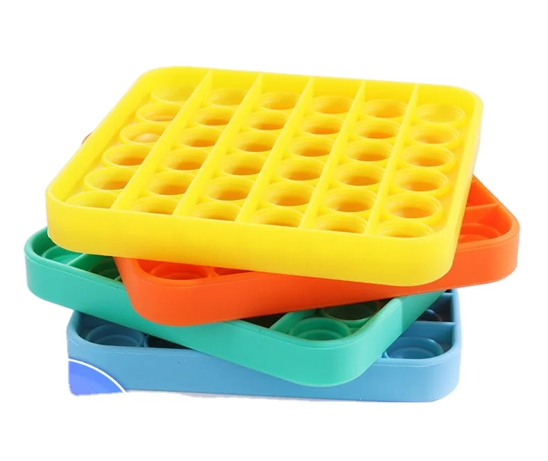 
Silicone Rainbow Pop It Fidget Toy Push Pop Bubble Fidget Sensory Toy Fidget Toys 