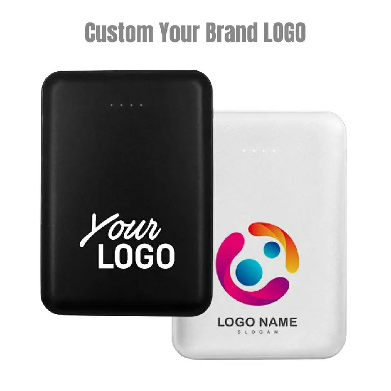 Оптовая продажа компактный карманный тонкий мини-портативный телефон зарядное устройство подарок на заказ портативные банки питания