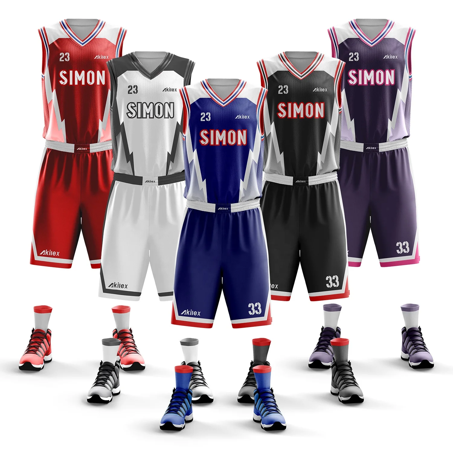 2024 New high quality customization made sublimation basketball jerseys with numbers and name basketball shirts