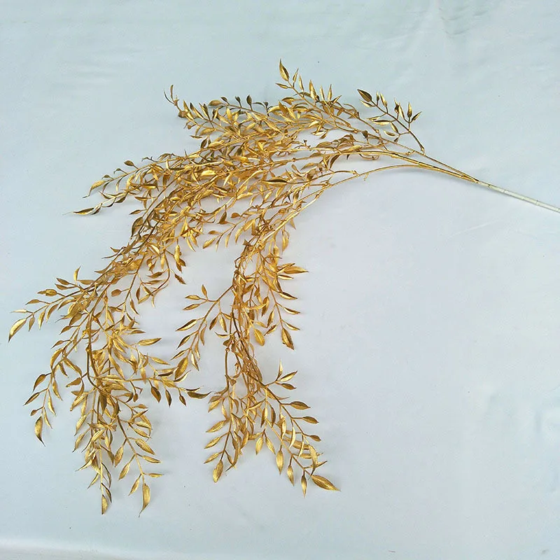 2023 New Artificial Flower Maple Leaf Phoenix Tail Wedding Decoration Handmade DIY Flower Arrangement