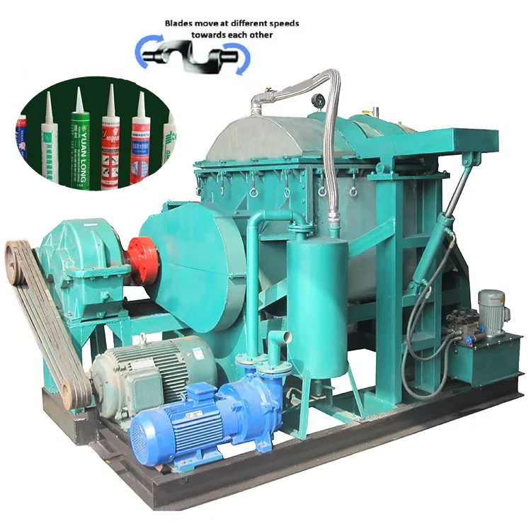 High Viscosity Hydraulic Tilt Kneader Sigma Z Blade Mixer For Rubber Adhesive Chewing Gum Making Machine