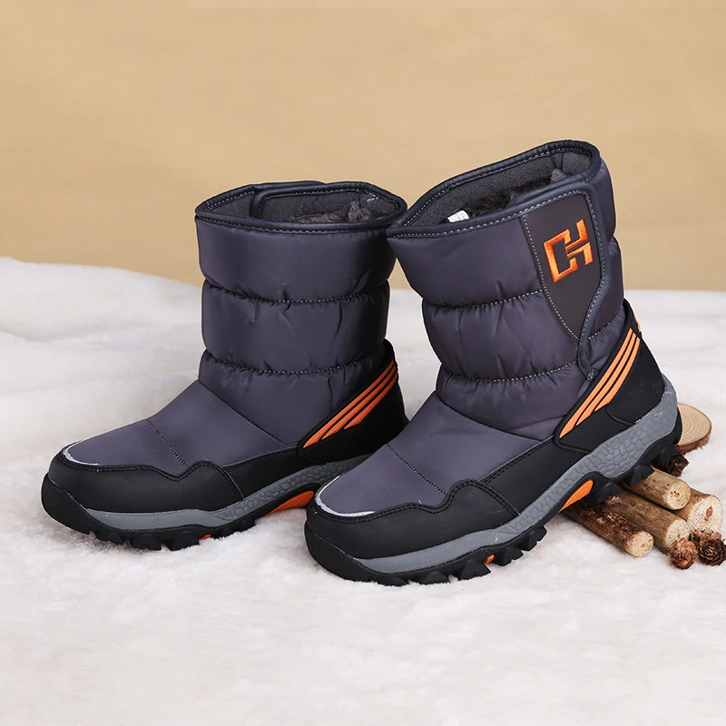 Waterproof shoes With antiskid buckle winter snow boots keep warm