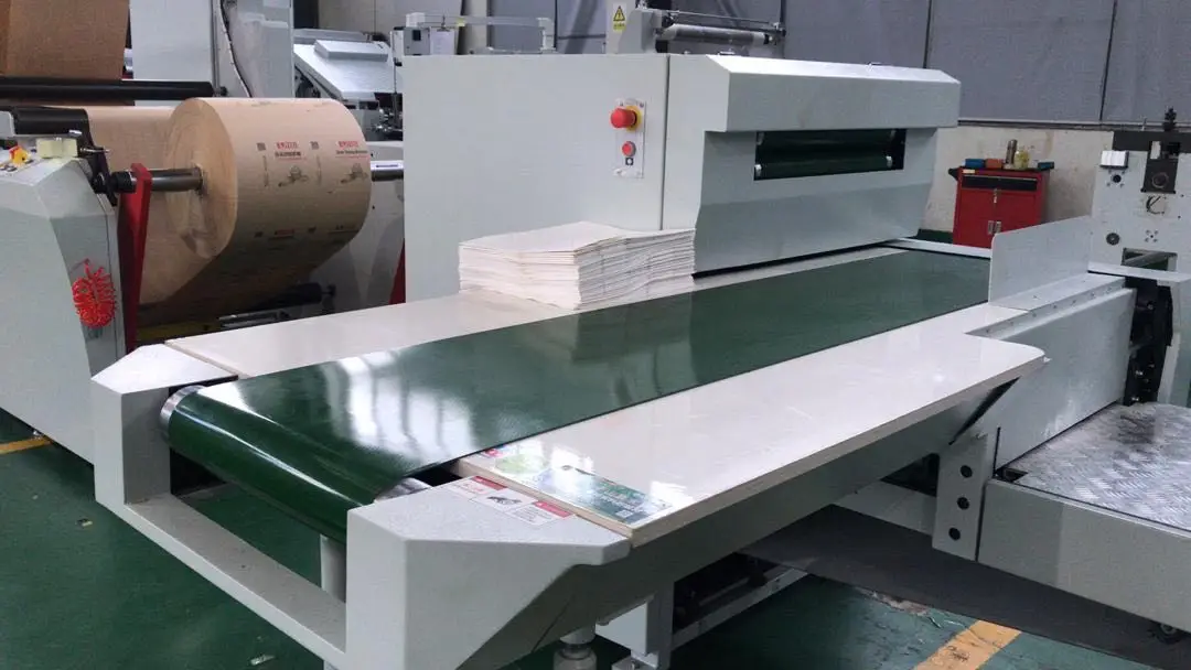 Automatic High Speed Square Bottom Craft Paper Bag Making Machine for Shopping Food Bag