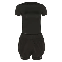 K21S03317 Wholesale Best Seller Jogger Set Clothing 2021 Plain Halter Backless Bodysuit Casual Two Piece Pants Set