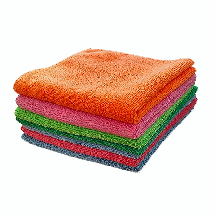 Hot selling custom logo quick dry lint free cleaning wiping rags dishcloth towel car washing clothes microfiber towel for wiping