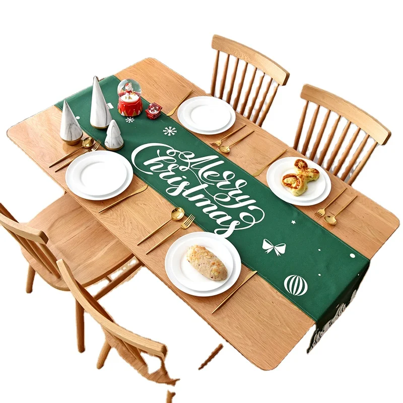 Wholesale Christmas Table Runner Decorative Home Dining Printed Table Runner for Rectangle Tables