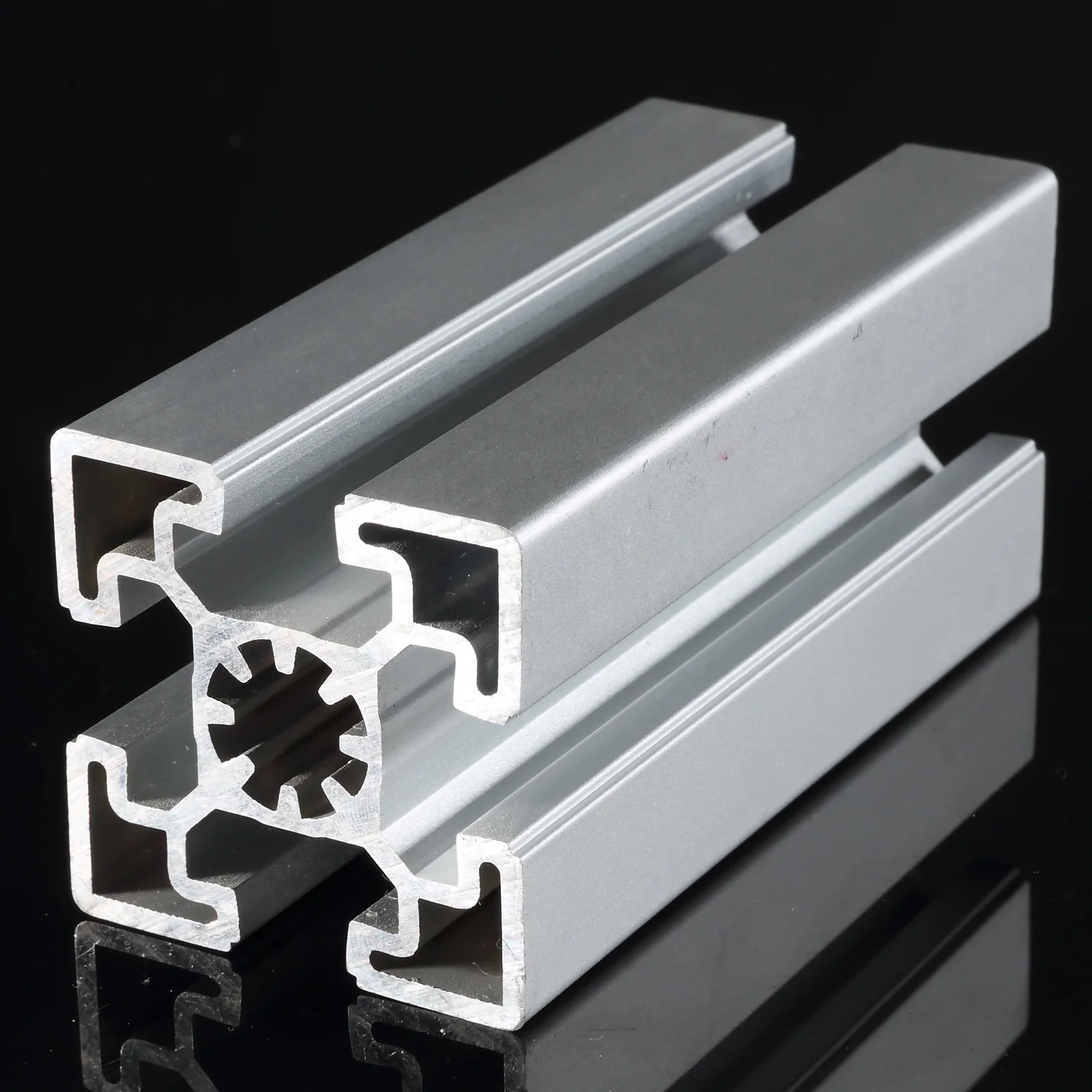 4545 Алюминиевые экструзионные профили, каркас, щель 45x45, пользовательские экструдированные анодированные промышленные алюминиевые профили