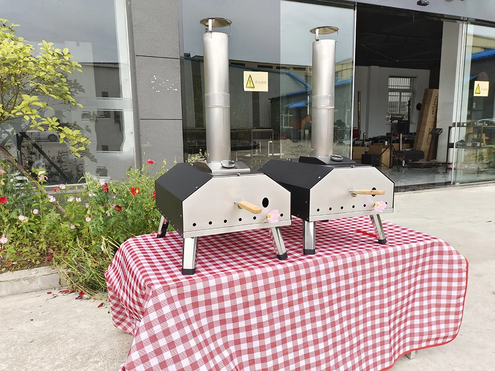 Party essentials portable  outdoor fast heating pizza oven wood fire brick oven pizza