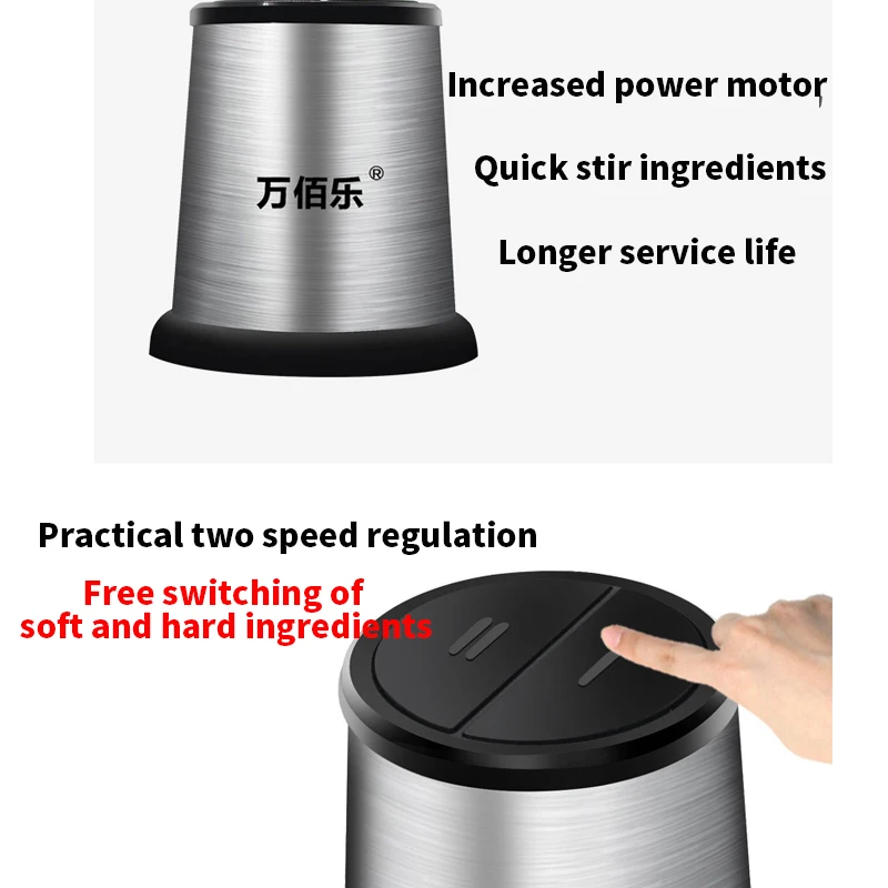 Home Kitchen Food Grinders Cheap Stainless Steel Small Best Meat Chopper Automatic 2L 3L Electric Meat Grinder For Sale