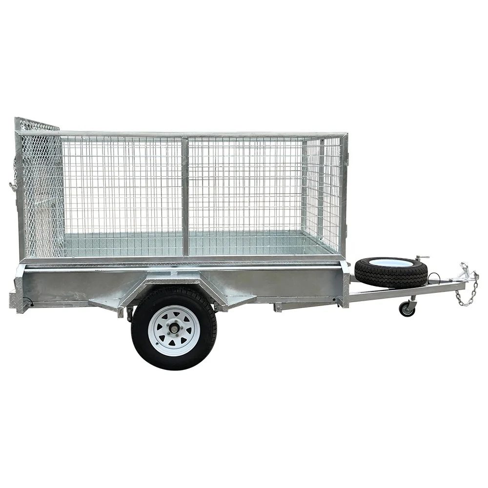 7*4 single axle heavy duty utility box trailer