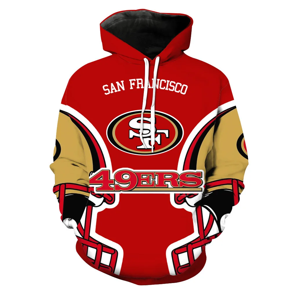 Custom 100%polyster Breathable Sublimated Team Logo American Football Hoodies