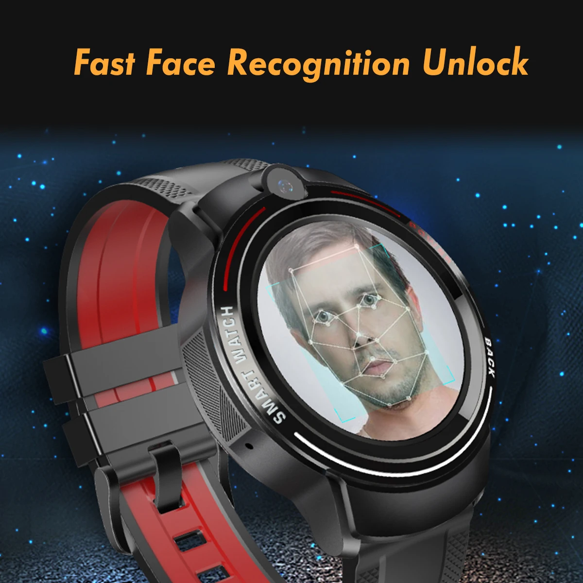 dropshipping  Smart Watch 2021 Wholesale Round Nano Sim Dual Camera Ip68 Waterproof Gps Reloj What app 3g 4g Android Smartwatch