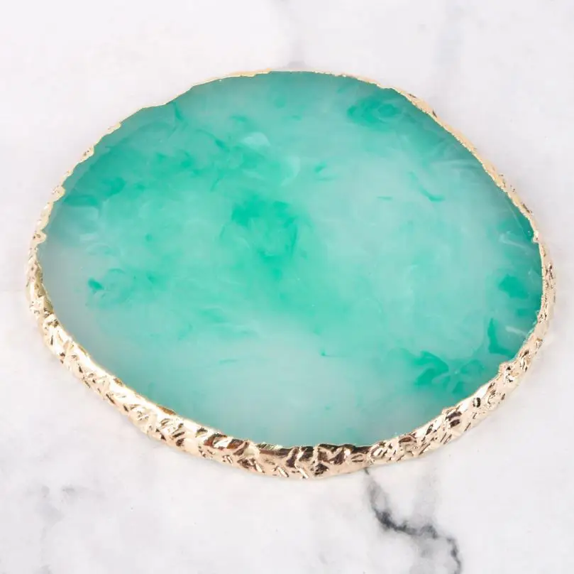 resin panels with gold trim small wedding favors gifts for guests Write name