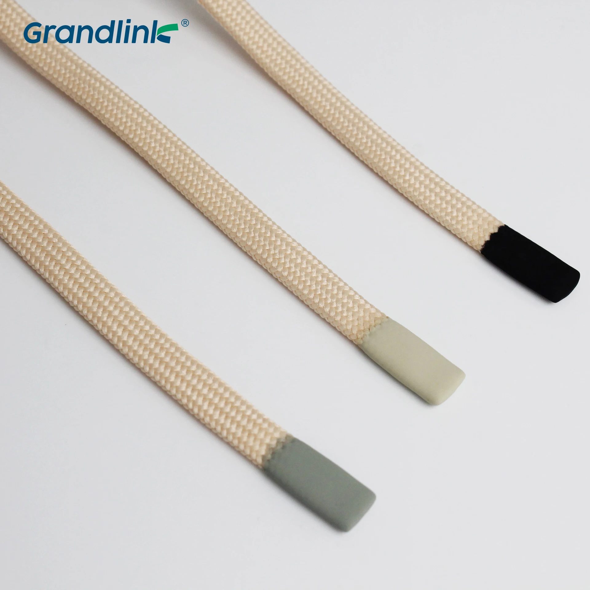 Eco-friendly Material Rope Drawstring Cord Silicone Rubber Tip Sustainable Design Drawcord
