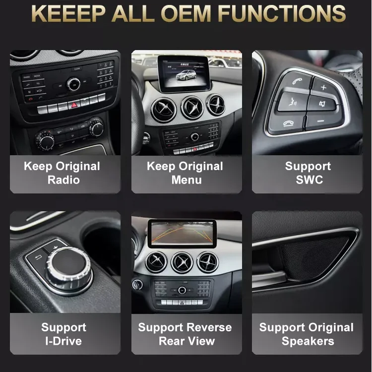 MCX 10.25' 4+64GB Android 10.0 Car Radio Wifi Multimedia Navigation For GLK Class X204 2013-2017