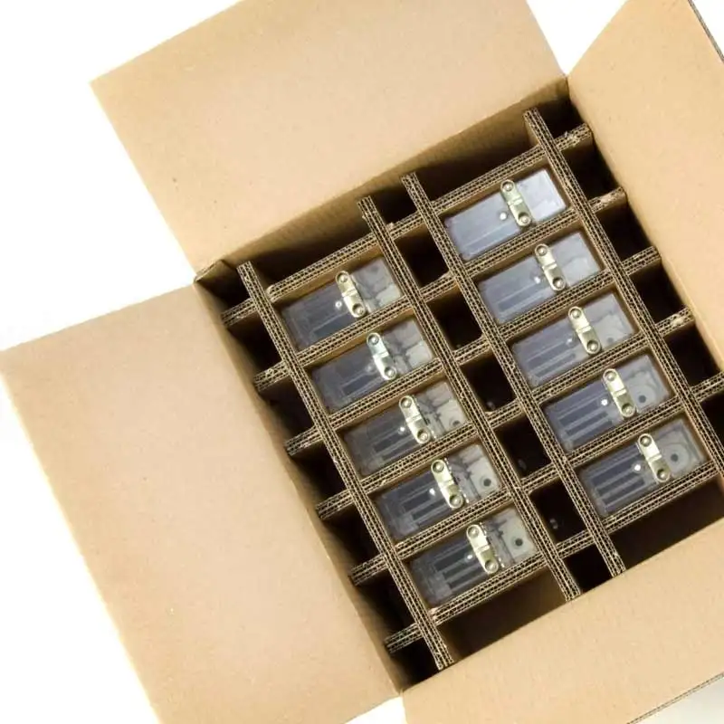 Low price custom your logo recyclable box triple wall rigid corrugated box durable shipping box with dividers