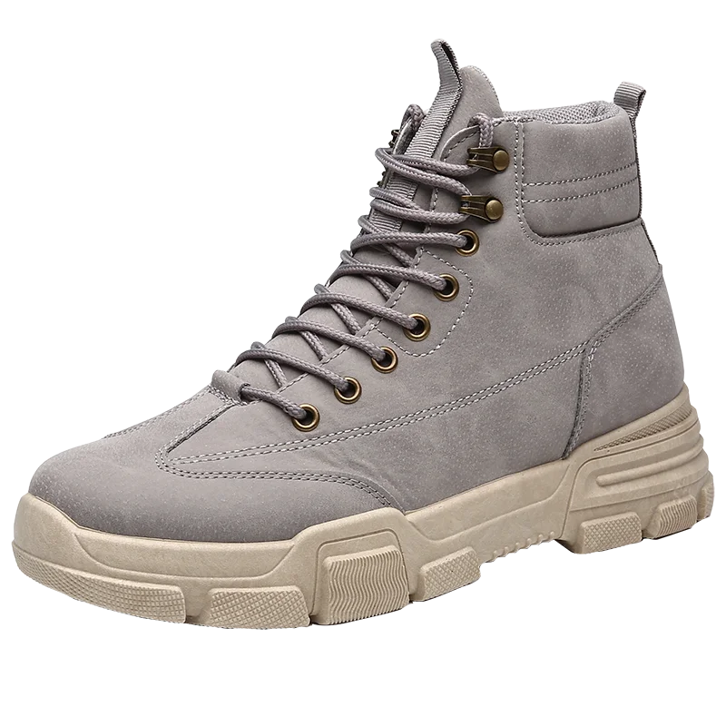 Breathable High Top Outdoor Male Casual Winter Safety Mens Shoes Boots