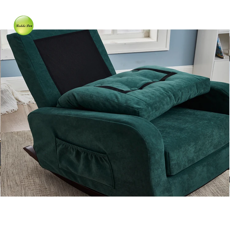 Rocking Design Leisure Recliner Sofa Chair Single Fabric Lounge Living Room Accent Chairs